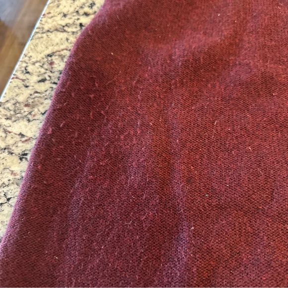 Title Nine Merino Wool Blend Hooded Sweater Dress Size S Burgundy J17 - Picture 8 of 9